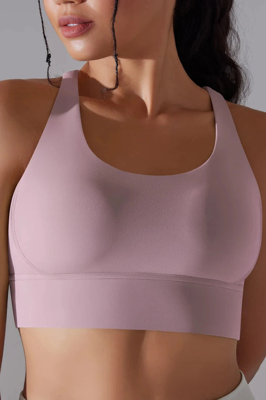 Flex Grid Sport Bra - Rose Pink