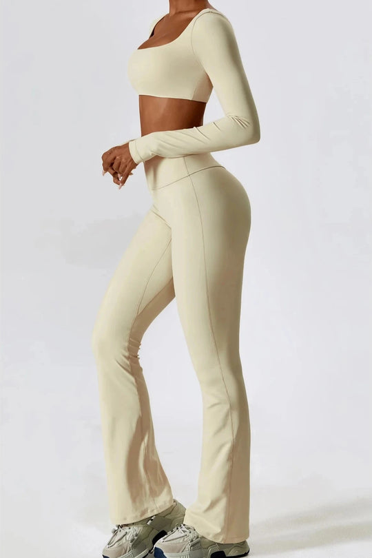 Flared Radiance Set Long Sleeve - Feather Beige