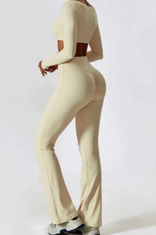 Flared Radiance Set Long Sleeve - Feather Beige