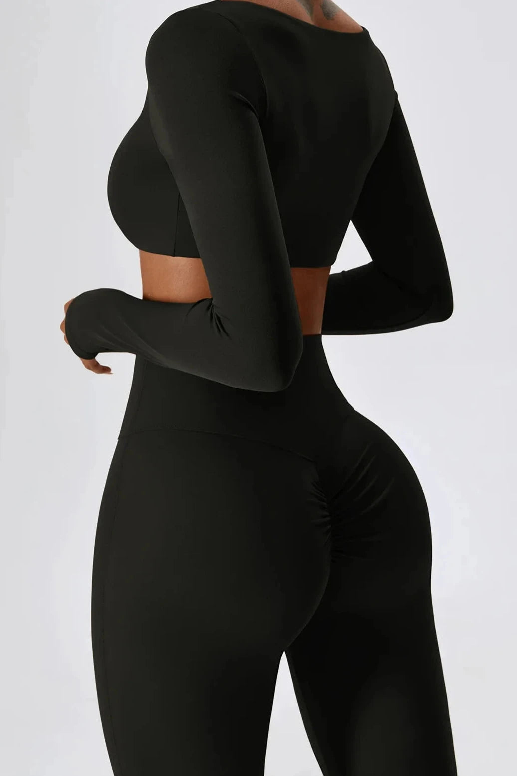 Flared Radiance Set Long Sleeve - Onyx Black