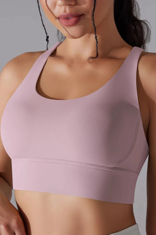 Flex Grid Sport Bra - Rose Pink