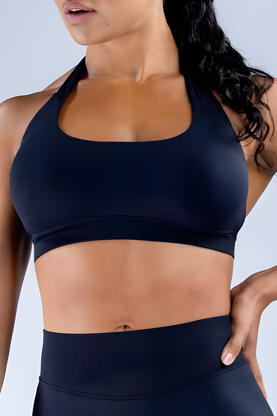 Seamless Vitality Sports Bra - Onyx Black